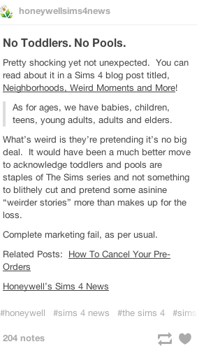 Illustration for article titled The Sims 4 Is Ditching Pools And Some People Aren't Happy